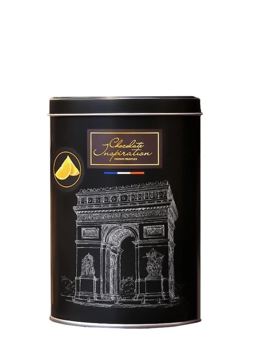 Французские трюфели с апельсиновой цедрой, Chocolate Inspiration, 200г, в металлической коробке фото
