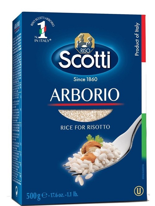 Рис Арборио (для ризотто), Scotti, 500г Рис Арборио (для ризотто), Scotti, 500г фото