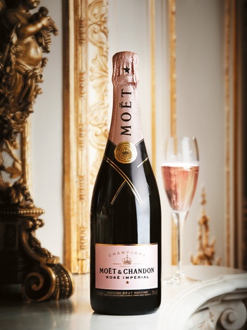Шампанское Moet & Chandon, Rose Imperial, розовое брют 12% 0.75л в