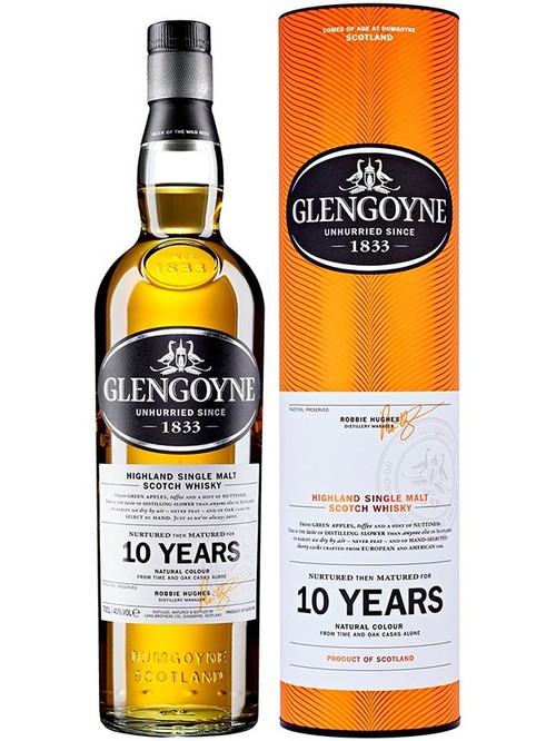 Виски Гленгойн / Glengoyne, Ian Macleod, 10 лет, 40%, 0.7л, в тубусе