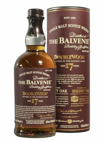 Виски DoubleWood Balvenie 17 лет 43% 0.7л в тубусе | OKwine