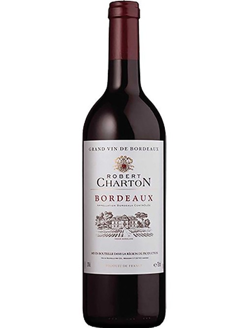 Вино Бордо Руж / Bordeaux Rouge, Robert Charton, красное сухое 12.5% 0.75л фото