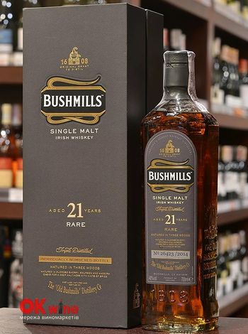 Bushmills 21 рік 0.7л в коробці купити віскі, Київ |OKwine