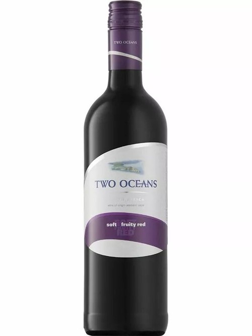 Вино Софт энд Фрути Рэд / Soft and Fruity Red, Two Oceans, красное полусухое 12.5% 0.75л фото