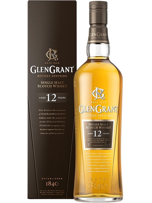 Віскі Глен Грант / The Glen Grant, 12 років, 43%, 1л, в коробці фото