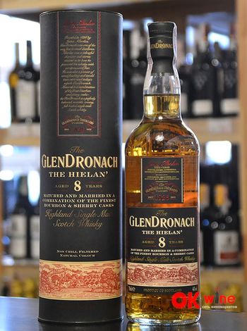 Виски GlenDronach Hielan 8 лет 46% 0.7л в тубусе | OKwine