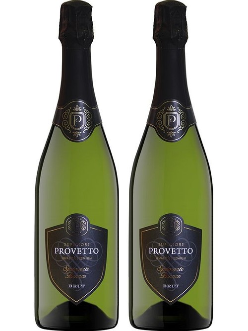 Набор игристого вина Проветто Бьянко, Феликс Солис / Provetto Bianco, Felix Solis, белое сухое 0.75л*2 фото