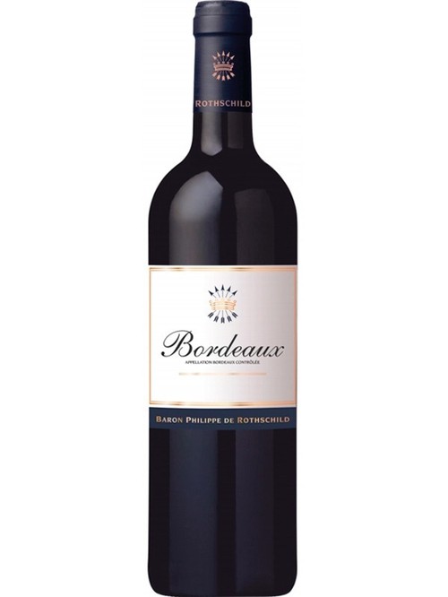 Вино Бордо Руж / Bordeaux Rouge, Baron Philippe de Rothschild, красное сухое 0.75л