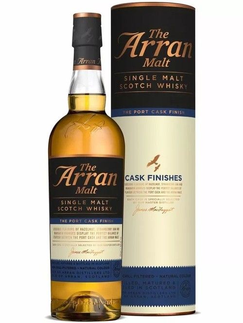 Виски Арран, Порт Каск Финиш / Arran, Port Cask Finish, 10 лет, 0.7л, в тубусе фото