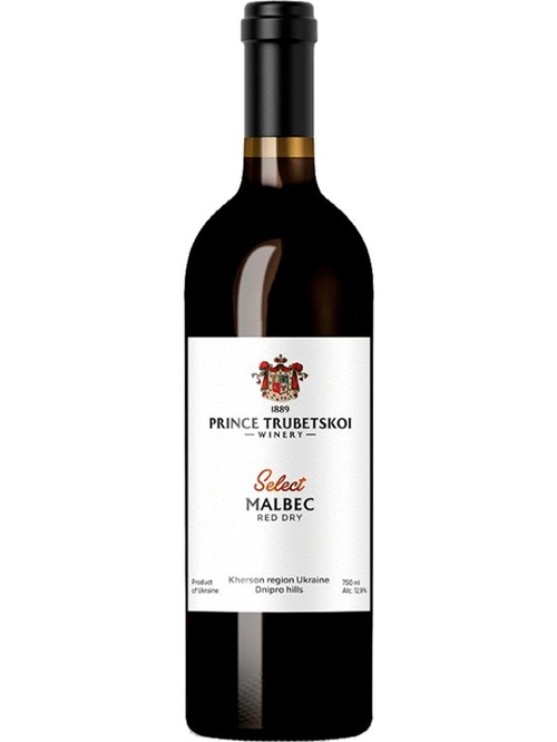 Вино Мальбек, Князь Трубецкой, красное сухое 12% 0.75л фото