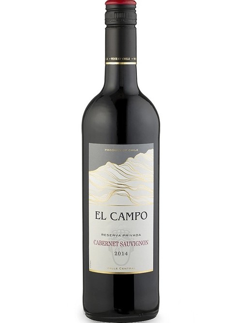 Вино Каберне Совіньйон / Cabernet Sauvignon, El Campo, червоне сухе 0.75л фото