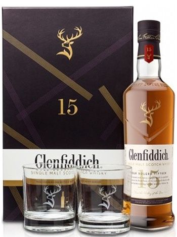 Glenfiddich 15 Year Old 3本セット Glenfiddich 12+15+18 лет 3*0.2л в подарочной коробке | OKwine