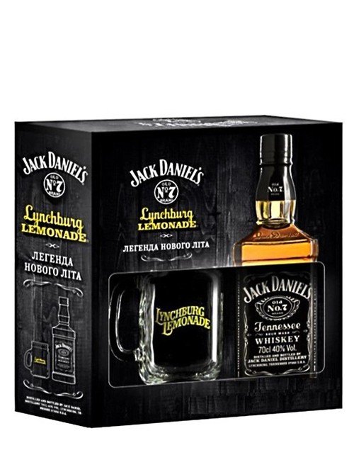 Набор виски Джек Дэниэлс / Jack Daniels, Lynchburg Lemonade, 40%, 0.7л, в коробке + 1 бокал фото