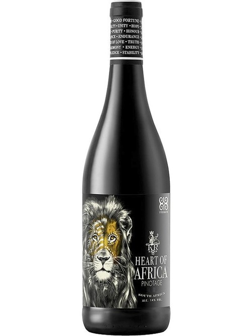 Вино Пинотаж / Pinotage, Heart of Africa, The Grinder, 14% красное сухое 0.75л