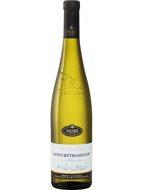 Вино Гевюрцтраминер, Лаужель / Gewurztraminer, Laugel, Les Grands Chais de France, белое полусухое 0.75л фото