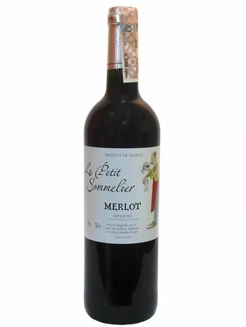 Вино Мерло / Merlot, Le Petit Sommelier, червоне сухе 0.75л Вино Мерло / Merlot, Le Petit Sommelier, червоне сухе 0.75л фото