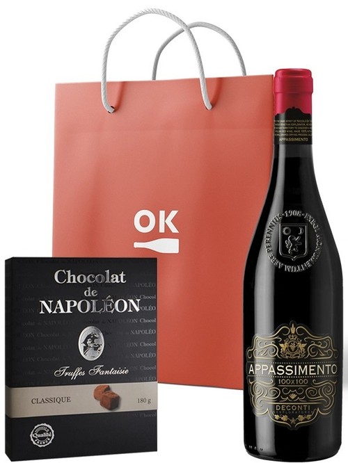 Акційний набір (10%) Вино Appassimento Cielo з трюфелями Napoleon Акційний набір (10%) Вино Appassimento Cielo з трюфелями Napoleon фото