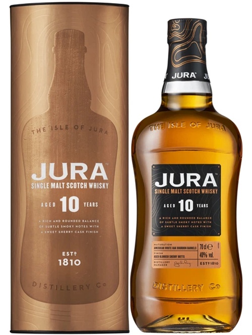 Віскі Джура, 10 років / Jura, 10 years, 40%, 0.7л, в тубусі Віскі Джура, 10 років / Jura, 10 years, 40%, 0.7л, в тубусі фото