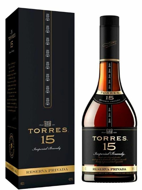 Бренді Торрес Резерв / Torres Reserva, 15 років, 40% 1л в коробці фото