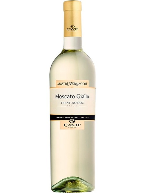 Вино Москато Джалло, Мастре Вернаколі / Moscato Giallo, Mastri Vernacoli, Cavit, біле напівсухе 0.75л