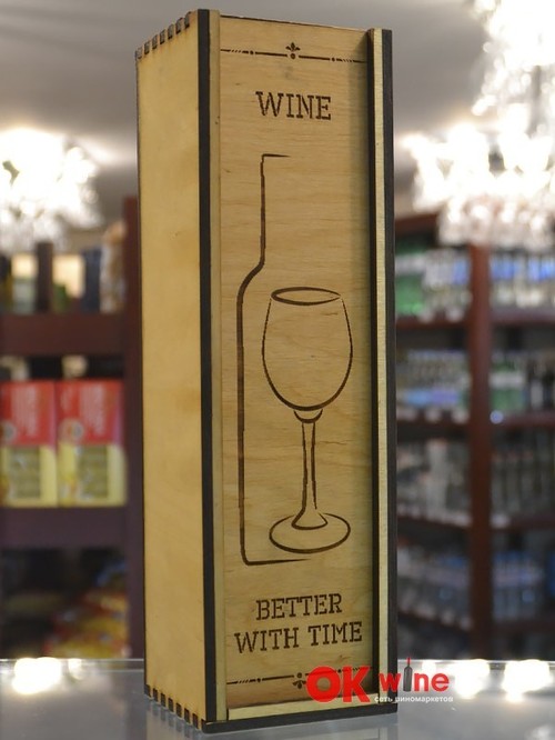 Деревянная коробка для вина "In vino veritas" Деревянная коробка для вина "In vino veritas" фото