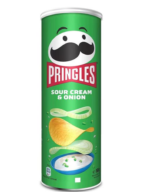 Чипсы со вкусом сметаны и лука, Pringles, 165г Чипсы со вкусом сметаны и лука, Pringles, 165г фото