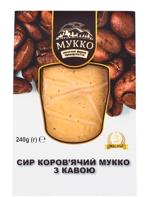 Сир коров'ячий з кавою, Мукко, 48.5%, 240г фото