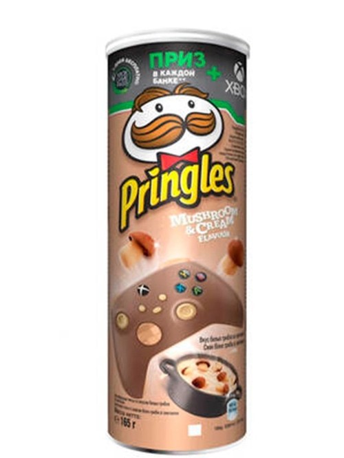 Чипсы со вкусом белых грибов и сметаны, Pringles, 165г фото