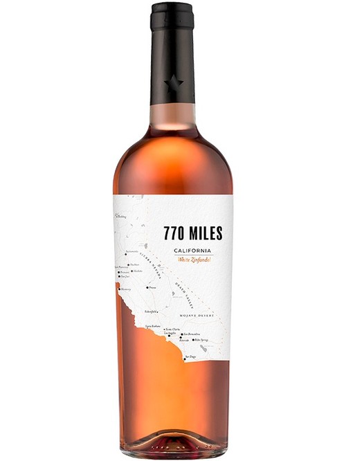 Вино Зінфандель Розе / Zinfandel Rose, 770 Miles, рожеве напівсухе 0.75л