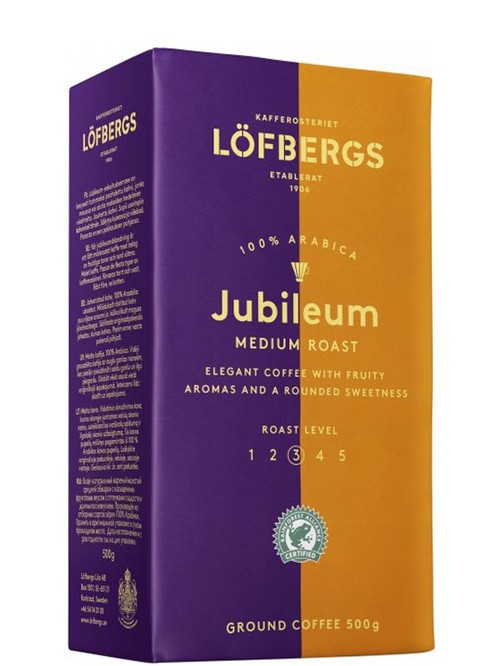 Кава мелена Jubileum, Lofbergs, 500г фото