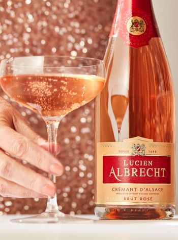 Cremant d'Alsace Rose купить игристое розовое брют вино 0.75л | OKwine