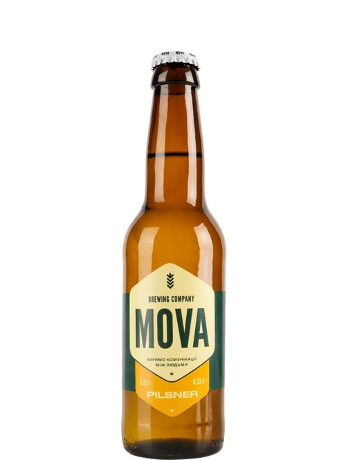 Пиво Пілснер / Pilsner, Mova, 5.3%, 0.33л Пиво Пілснер / Pilsner, Mova, 5.3%, 0.33л фото