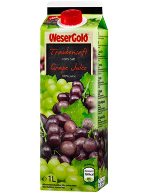 Сок виноградный, Wesergold, 1л Сок виноградный, Wesergold, 1л фото