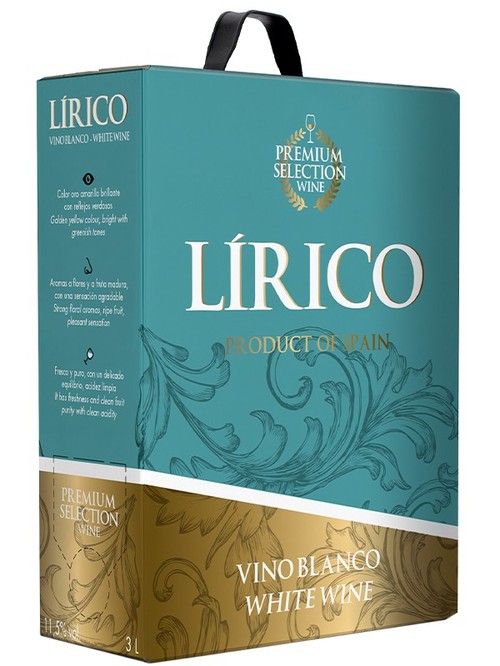 Вино Лирико Бланко / Lirico Blanco, Vincente Gandia, белое сухое 3л Вино Лирико Бланко / Lirico Blanco, Vincente Gandia, белое сухое 3л фото