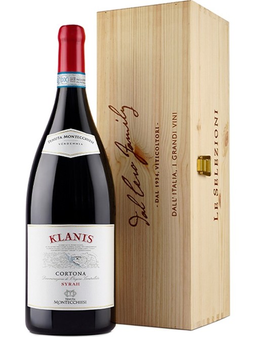 Вино Кланіс, Сіра / Klanis, Syrah, Tenuta Montecchiesi, червоне сухе 1.5л, в дерев'яній коробці фото