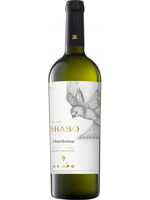 Вино Шардоне / Chardonnay, Shabo, біле сухе 0.75л фото
