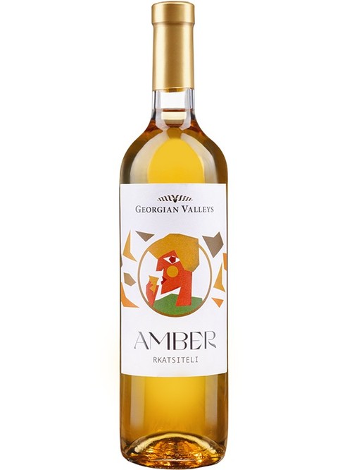 Вино Амбер Ркацителі / Amber Rkatsiteli, Georgian Valleys, бурштинове сухе 0.75 фото