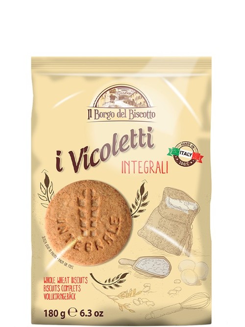 Печенье песочное из цельнозерновой муки, Il Borgo del Biscotto, 180г Печенье песочное из цельнозерновой муки, Il Borgo del Biscotto, 180г фото