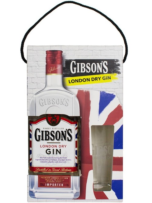 Джин Гибсон'с / Gibson's, 37.5%, 0.7л + стакан Джин Гибсон'с / Gibson's, 37.5%, 0.7л + стакан фото