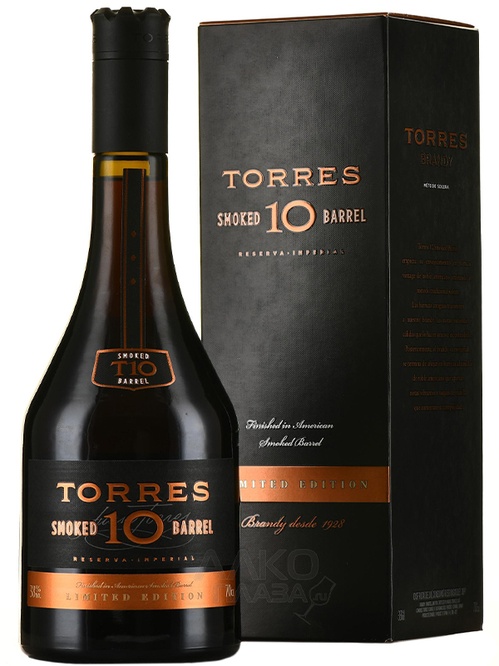 Бренді Торрес, Смокед Баррел / Torres, Smoked Barrel, 10 років, 38%, 0.7л Бренді Торрес, Смокед Баррел / Torres, Smoked Barrel, 10 років, 38%, 0.7л фото