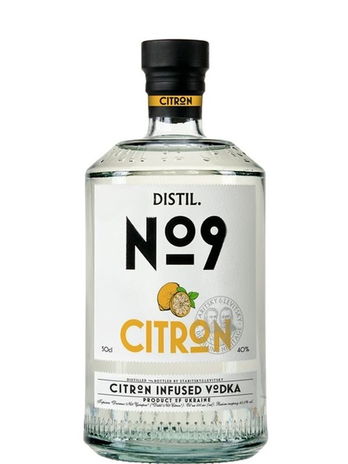 Водка Дистил №9, Цитрон / Distil №9, Citron, 40%, 0.5л фото