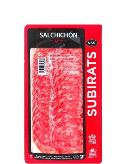 Колбаса Сальчичон Экстра, Subirats, нарезка 100г фото