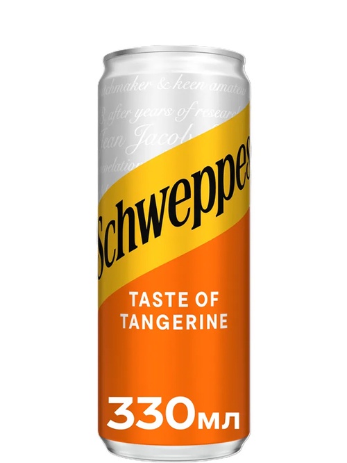 Напій газований Швепс, Мандарин / Schweppes, Tangerine, 0.33л Напій газований Швепс, Мандарин / Schweppes, Tangerine, 0.33л фото