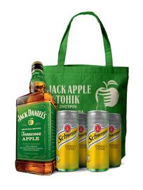 Набір Jack Daniel's Tennessee Apple & Тонік Schweppes 4*0.33л + шопер фото