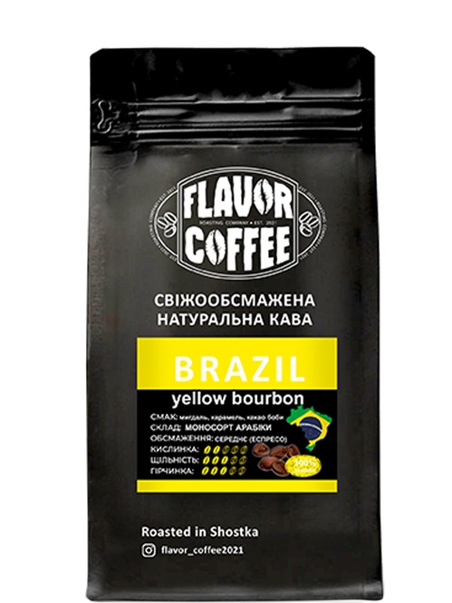 Кофе молотый "Бразилия" Желтый Бурбон, Flavor Coffee, 500г фото