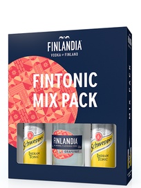 Набір Горілка Грейпфрут, Фінляндія / Grapefruit, Finlandia, 37.5%, 0.5 л + Тонік Швепс / Tonic Schweppes, 2*0.25л фото