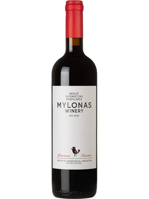 Вино Мерло-Агіоргітіко-Манділарія / Merlot-Agiorgitiko-Mandilaria, Mylonas Winery, червоне сухе 0.75л фото