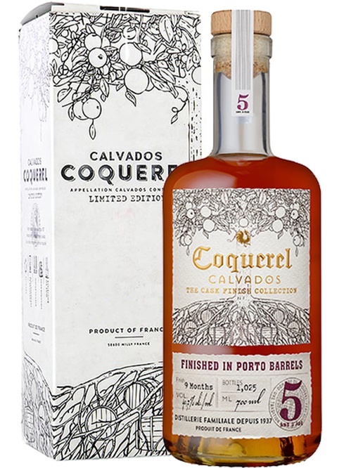 Кальвадос Кокерель, Порт Фініш / Coquerel, Port Finish, 5 років, 40.7%, 0.7л фото