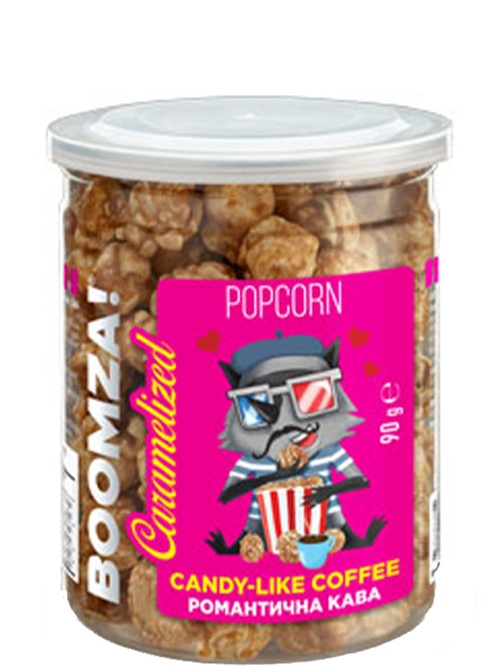 Попкорн карамелизированный со вкусом кофе, Boomza, 90г Попкорн карамелизированный со вкусом кофе, Boomza, 90г фото