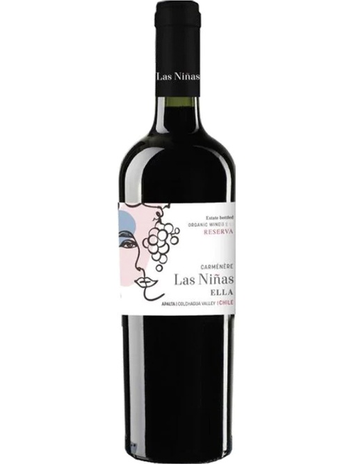 Вино Лас Ніньяс, Елла, Резерва Карменер / Las Ninas, Ella, Reserva Carmenere, червоне сухе 0.75л Вино Лас Ніньяс, Елла, Резерва Карменер / Las Ninas, Ella, Reserva Carmenere, червоне сухе 0.75л фото